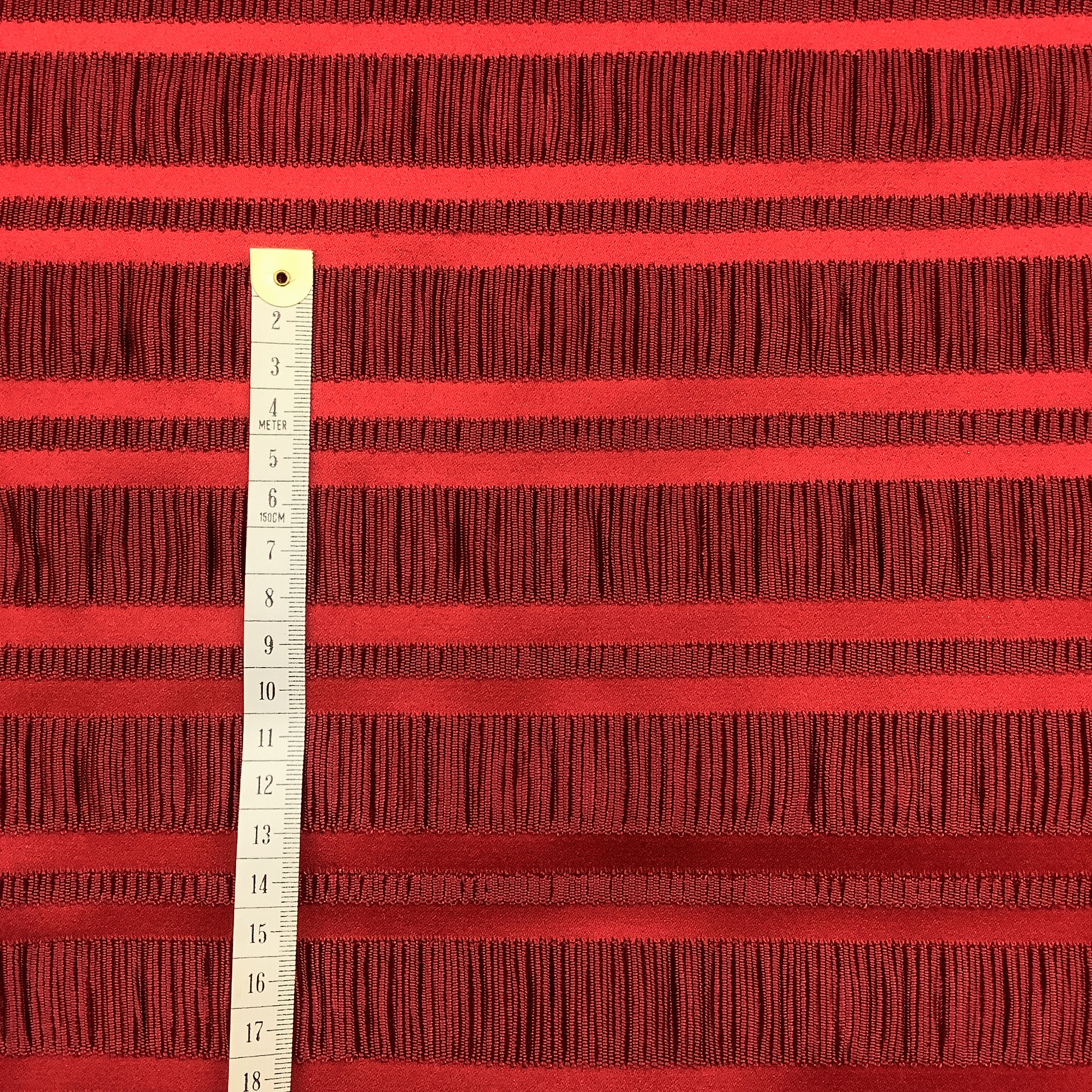 Jacquardvävd stretchsatin HE666 röd - 3