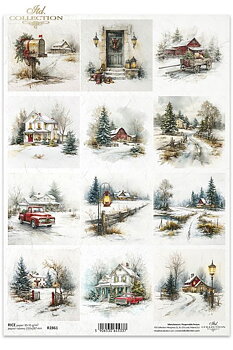 Collage -Vinterlandskap