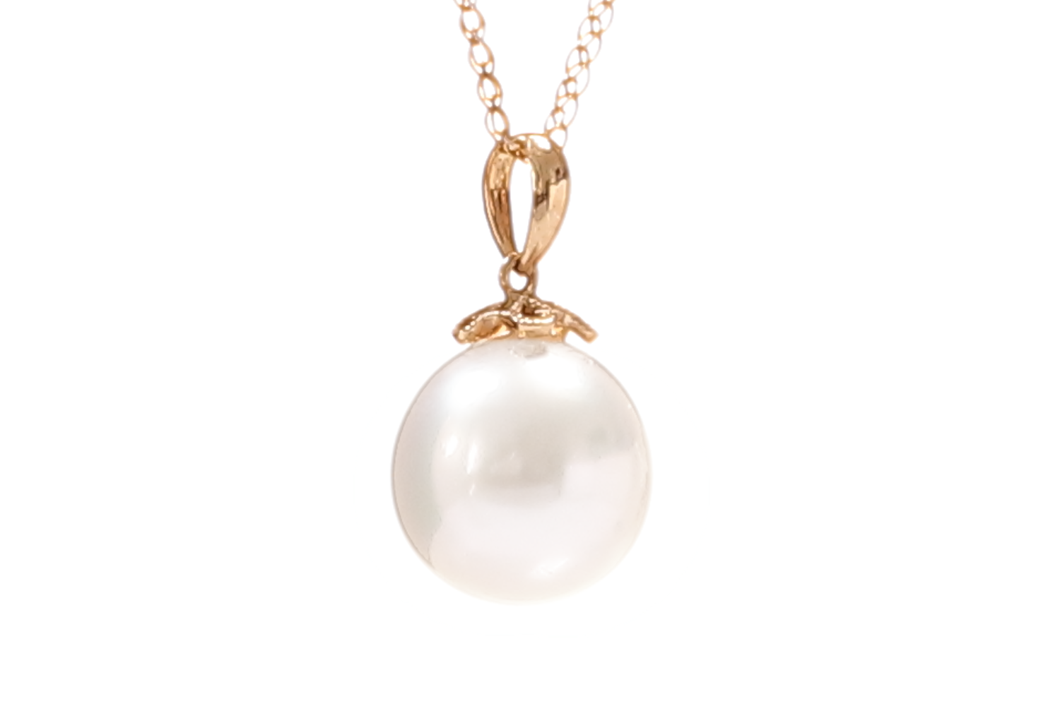 Südsee-Zuchtperle in goldener Farbe in Gold 11 mm - 3