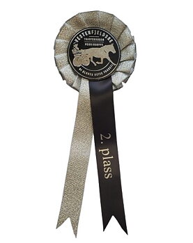 1031 - Rosette metallic, 1 Kranz 2 Bänder, 24 cm