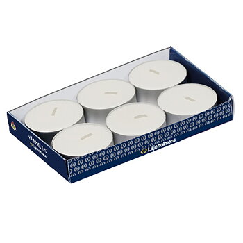 Stora Värmeljus Stearin 6-pack 