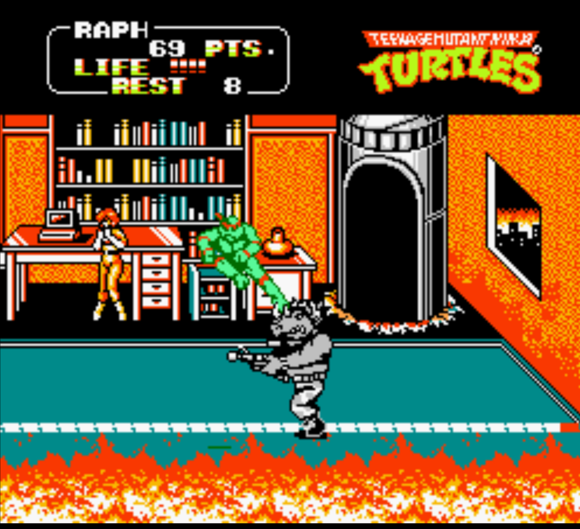Turtles 2 The Arcade Game - NES - 3