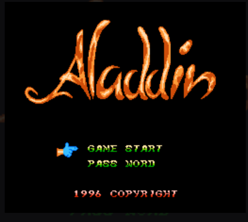Aladdin - NES - 2