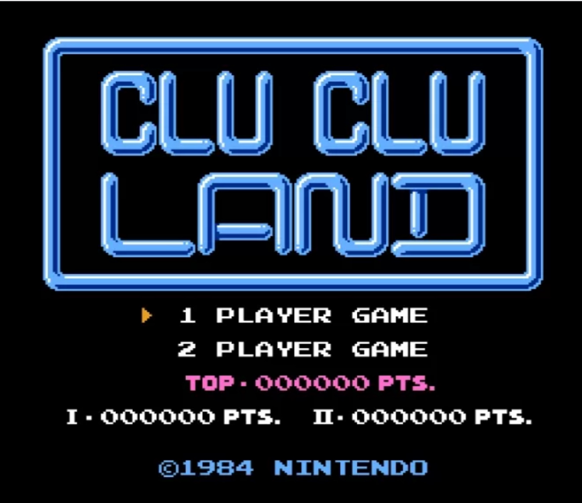 Clu clu land - NES - 2