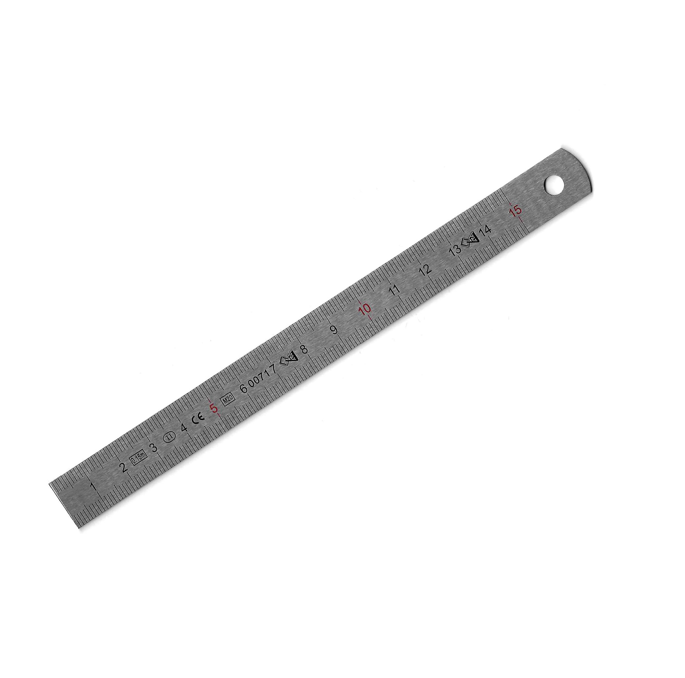 Stållinjal 15 cm
