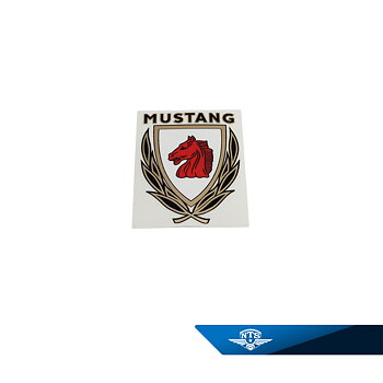 Mustang-dekal på benzintanken og under sædet