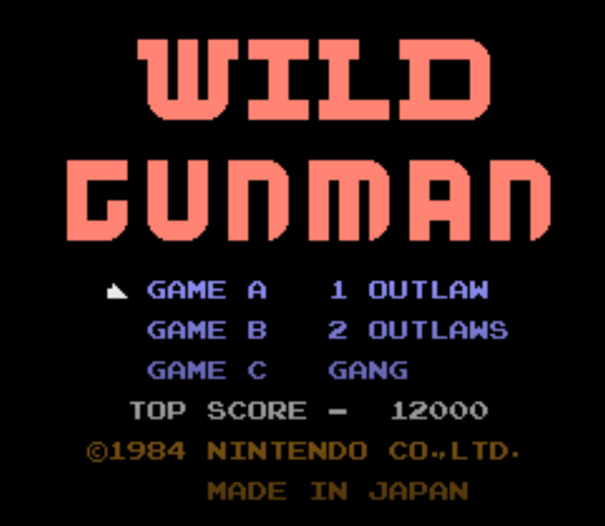 Wild Gunman - NES - 2