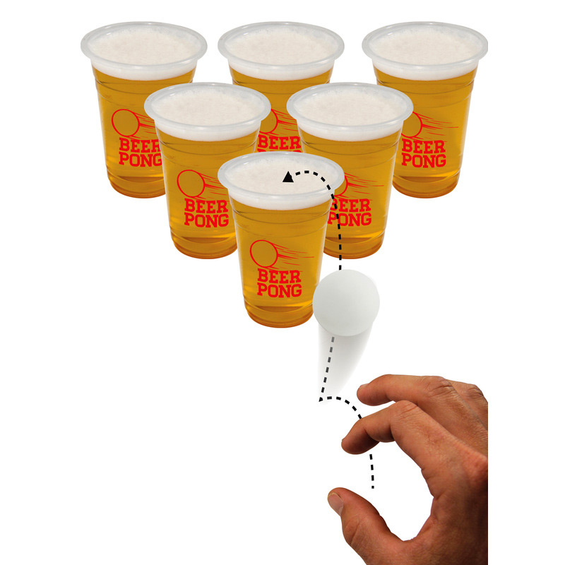 Beer pong set