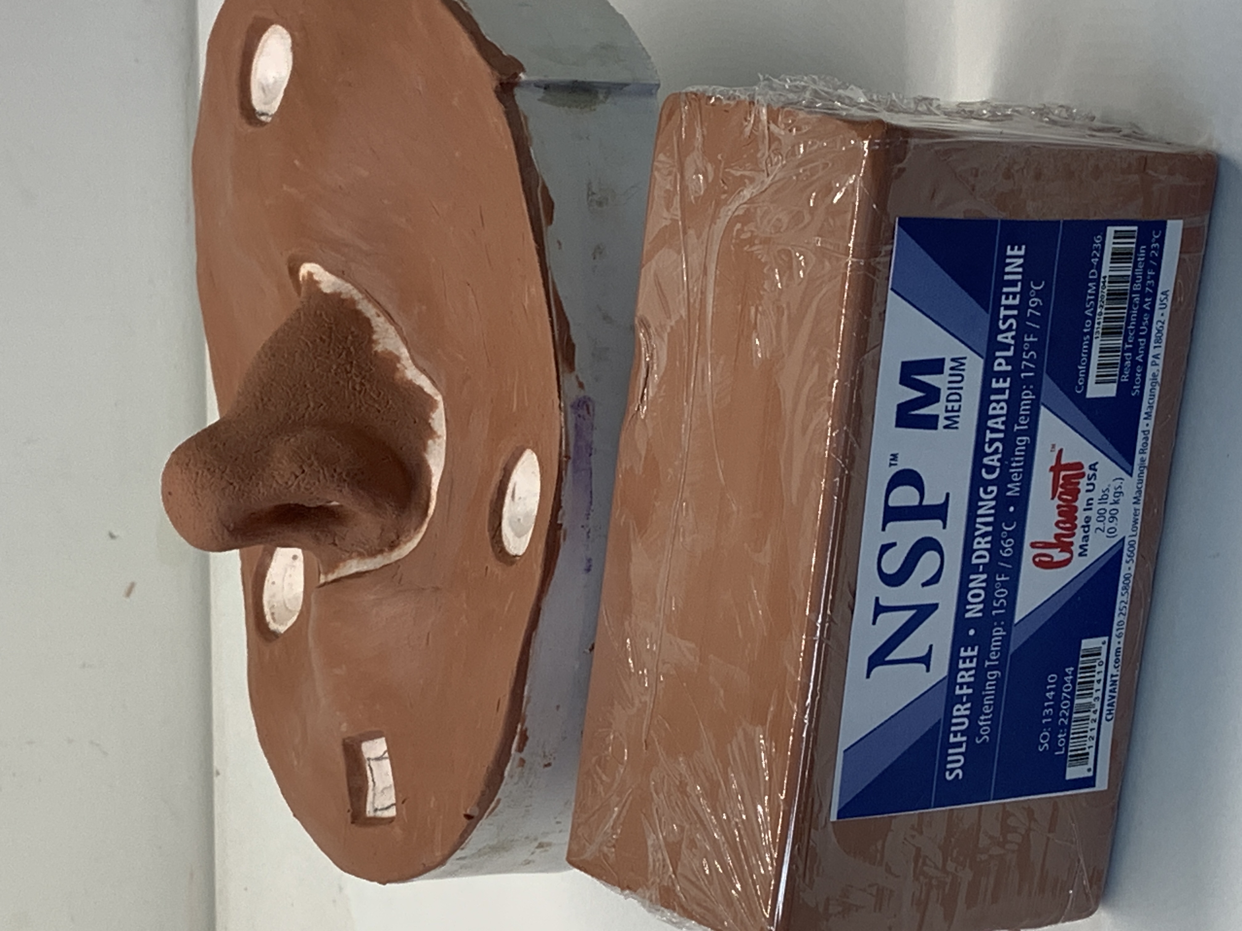 Chavant NSP Medium - 900 gr BRUN - 3