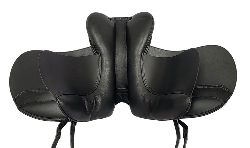 Bomlös dressyrsadel i läder- Flexzone- Saddles "Estancia" - 5 Utbytbara koppjärn - 5
