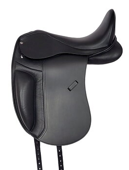 Bomlös dressyrsadel i läder- Flexzone- Saddles "Estancia" - 5 Utbytbara koppjärn