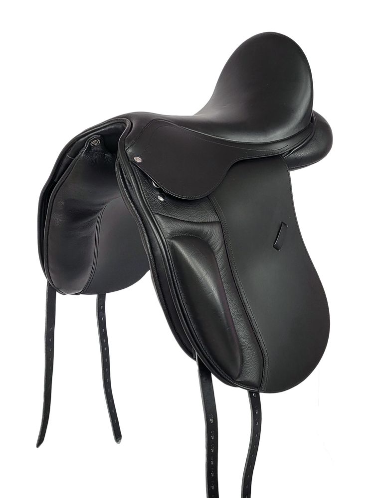 Bomlös dressyrsadel i läder- Flexzone- Saddles "Estancia" - 5 Utbytbara koppjärn