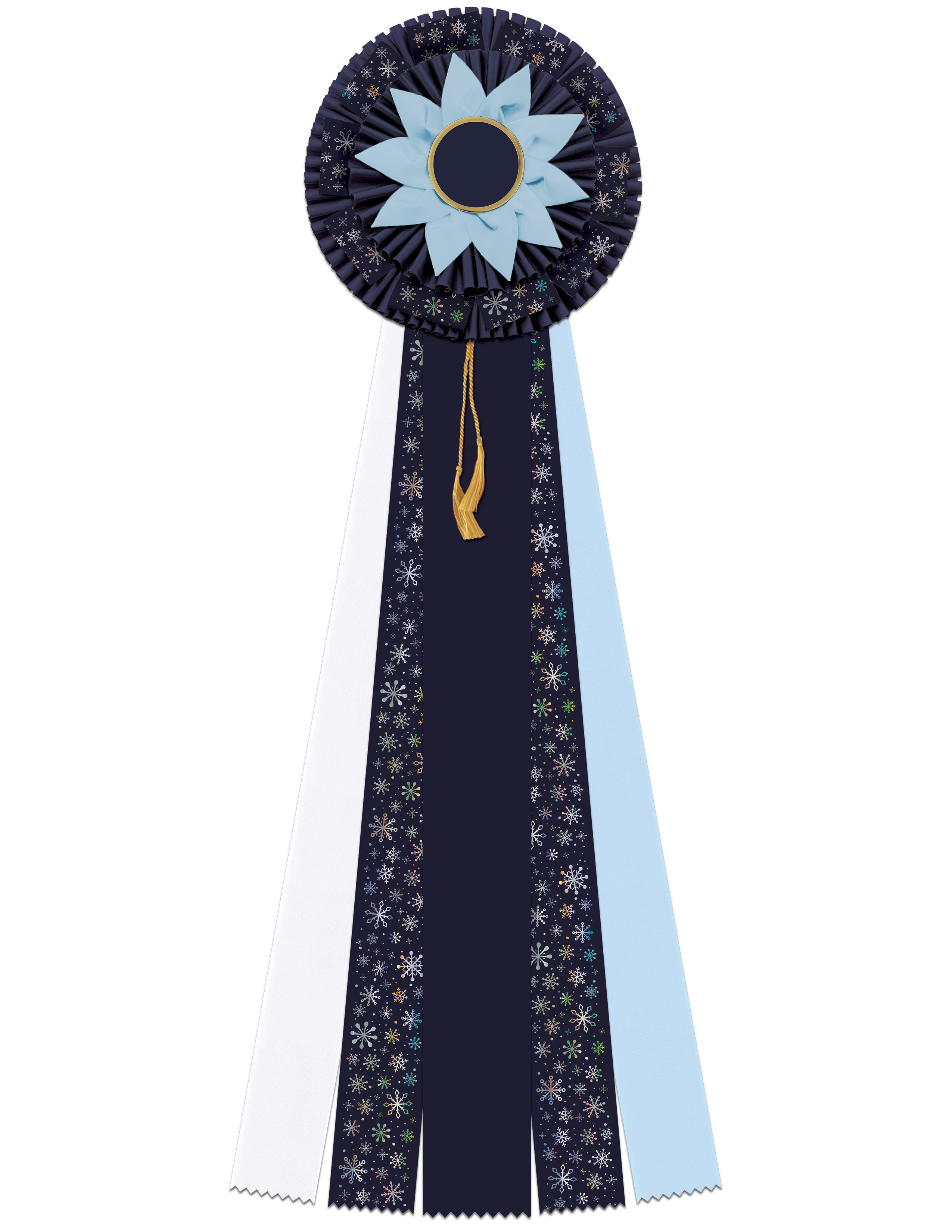 6287 - Rosett til hest, hund, event, 5 bånd og dusker, 71 cm - 3