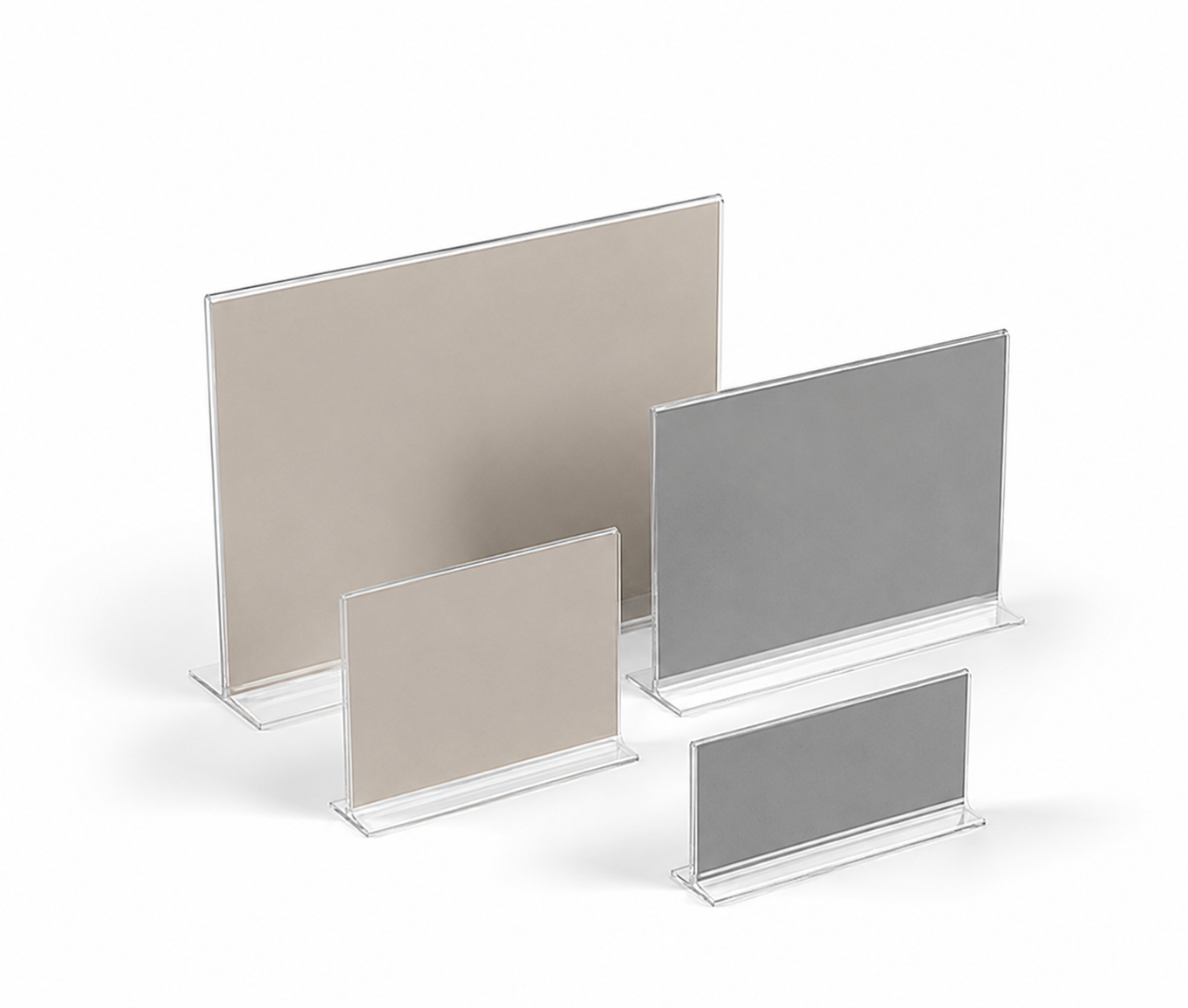 Prisskylt rak liggande plexi A7-A3