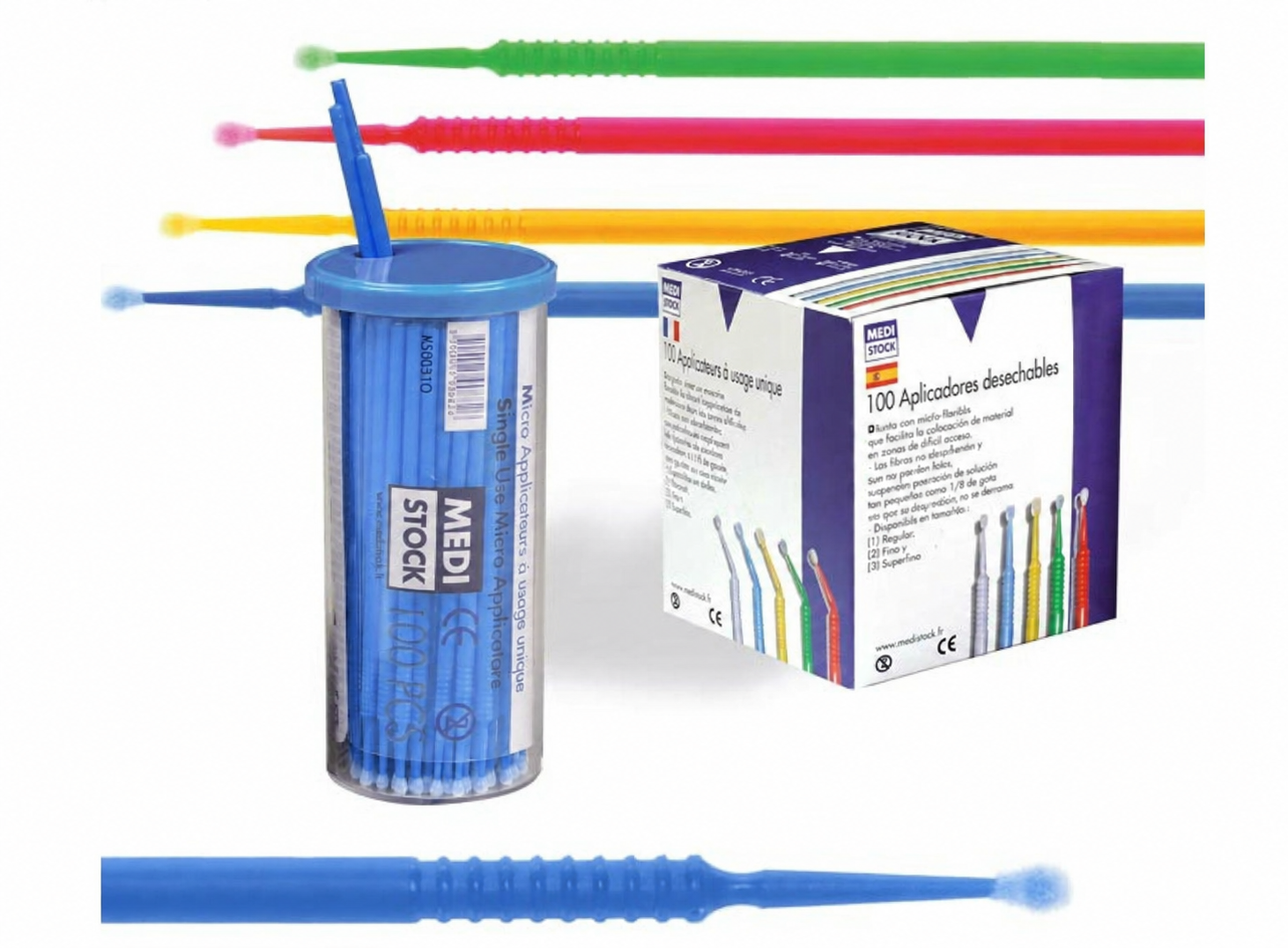 Micro applicator Fine Blue 400 stk