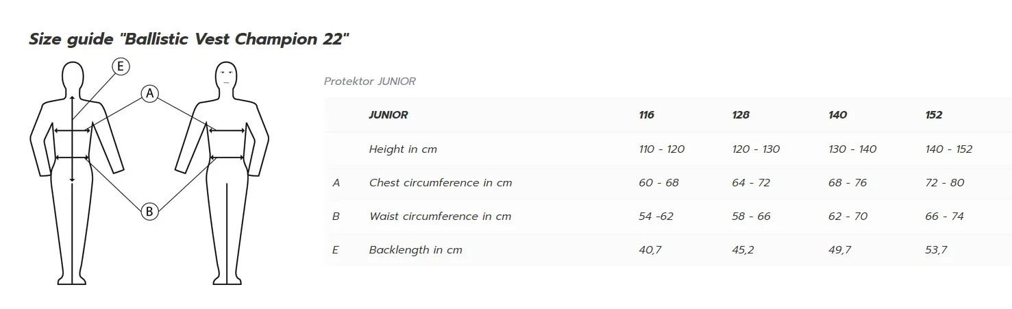 Komperdel Flex Fit Pro junior klasse 2 - 4