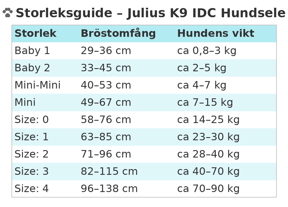 Julius-K9 IDC Sele - camo, svart, rosa, lila, jeans, turkos, orange - 13