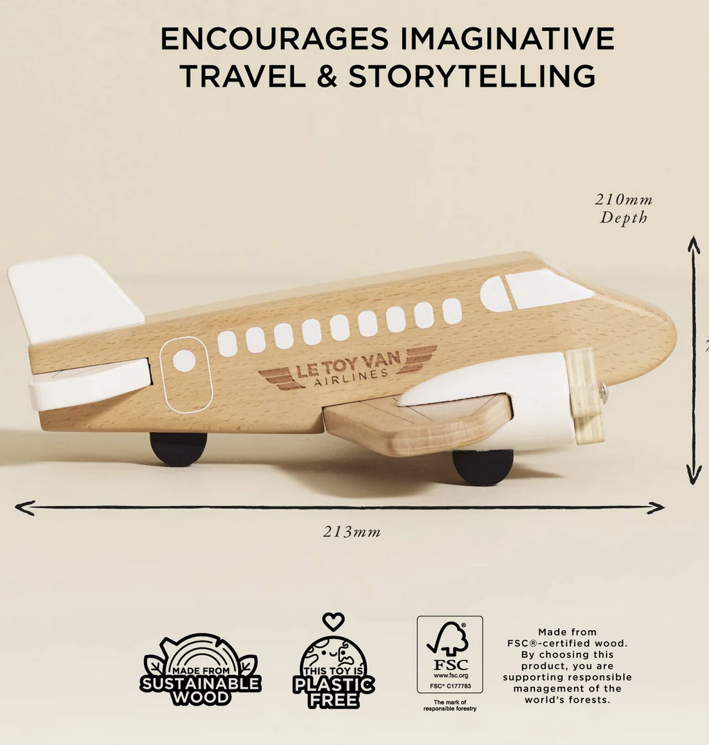 Leksaksflygplan med propeller DC3:a