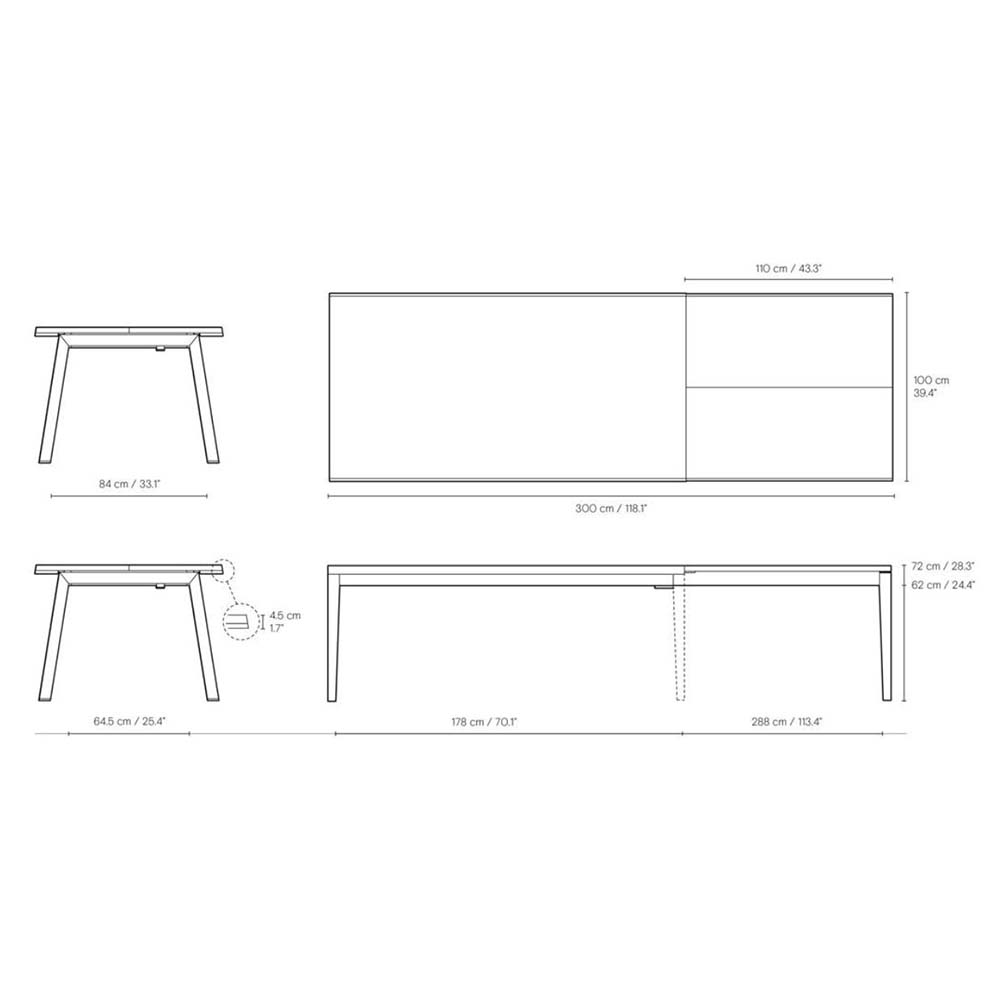 SH900 Extended Dining Table 190-300 cm - Carl Hansen & Søn - 9