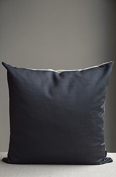 Kudde Tweed/Lin Svart 60X60 