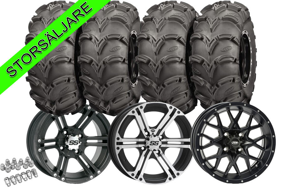 Hjulsats 12" Aluminiumfälg + ITP Mudlite XL 27" 
