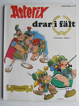 Asterix 06 Asterix drar i fält 1:a upplagan Vg(+)