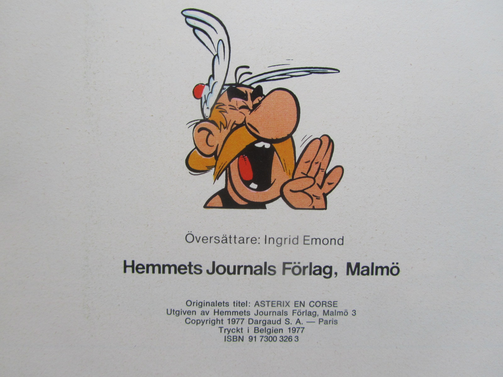 Asterix 20 Asterix på Korsika 1:a upplagan Fn - 4