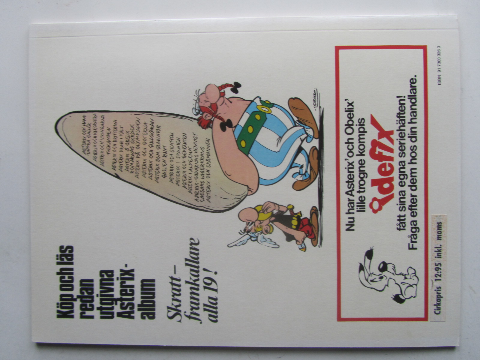 Asterix 20 Asterix på Korsika 1:a upplagan Fn - 2