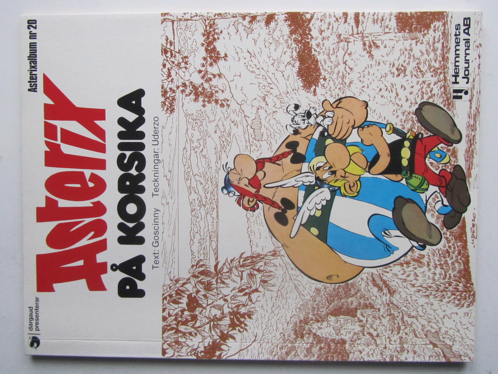 Asterix 20 Asterix på Korsika 1:a upplagan Fn