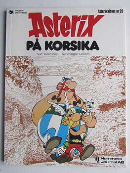 Asterix 20 Asterix på Korsika 1:a upplagan Fn