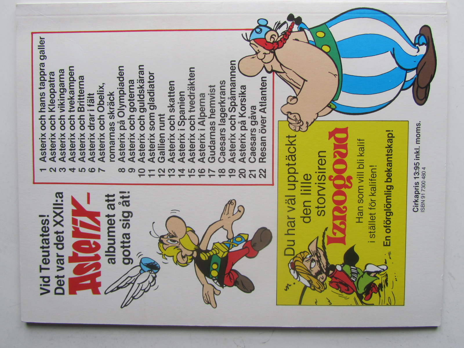Asterix 22 Resan över Atlanten 1:a upplagan Fn - 2