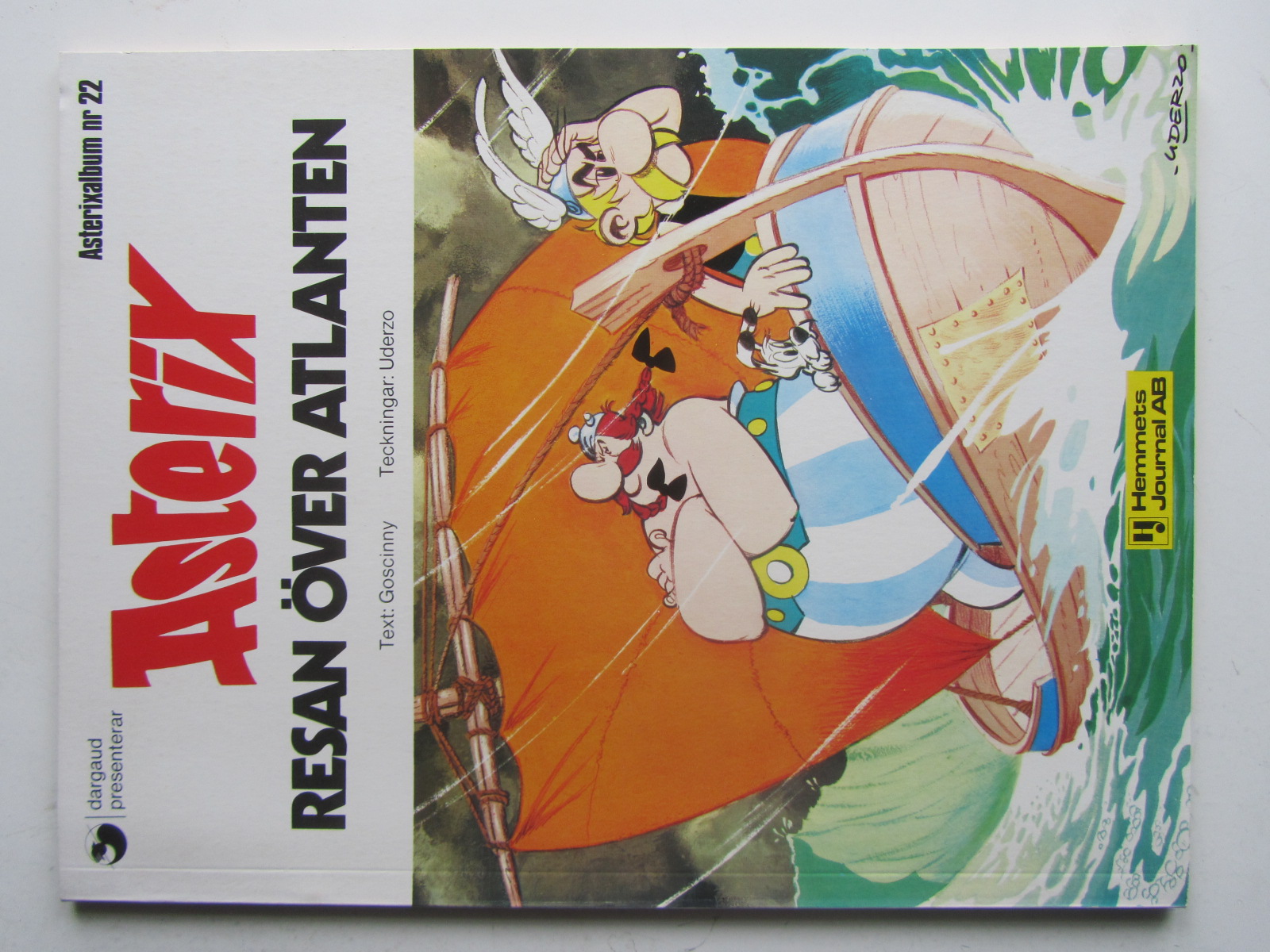 Asterix 22 Resan över Atlanten 1:a upplagan Fn