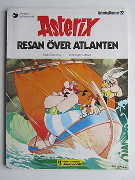 Asterix 22 Resan över Atlanten 1:a upplagan Fn