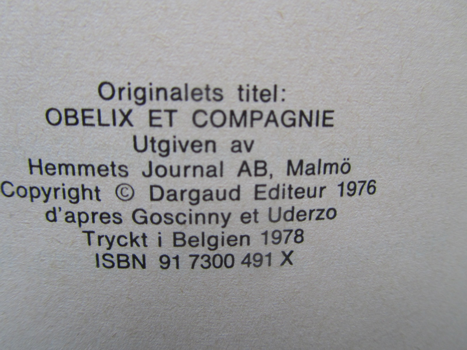 Asterix 23 Obelix & Co 1:a upplagan Fn - 4