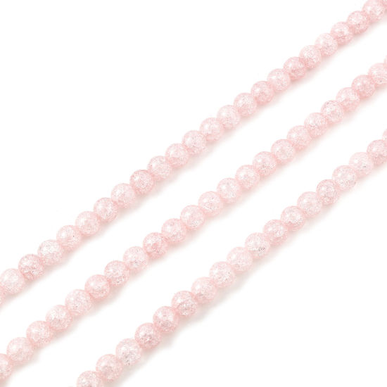 Crackle, Rosa  6mm