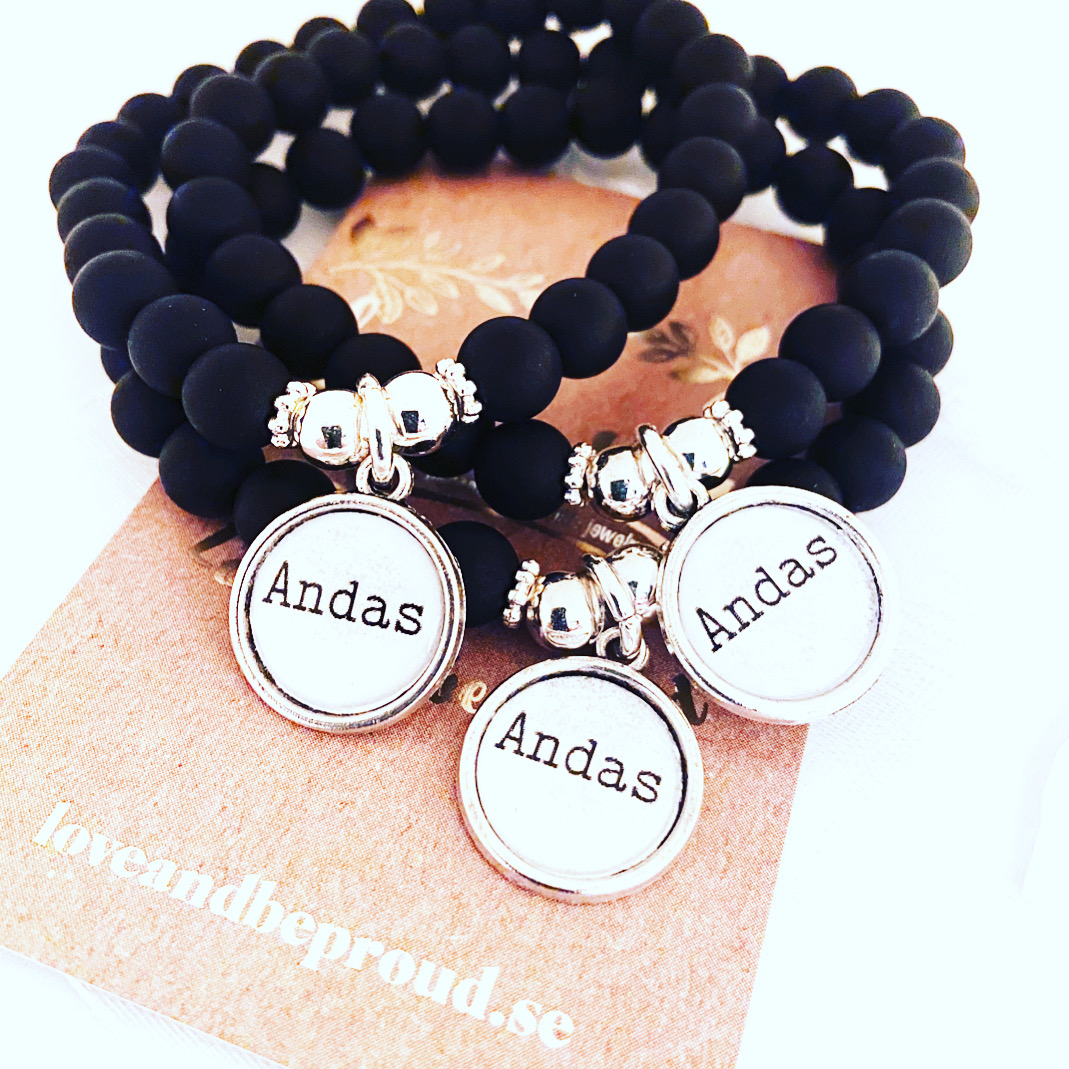 Berlockarmband Världens bästa - Pearly - 2