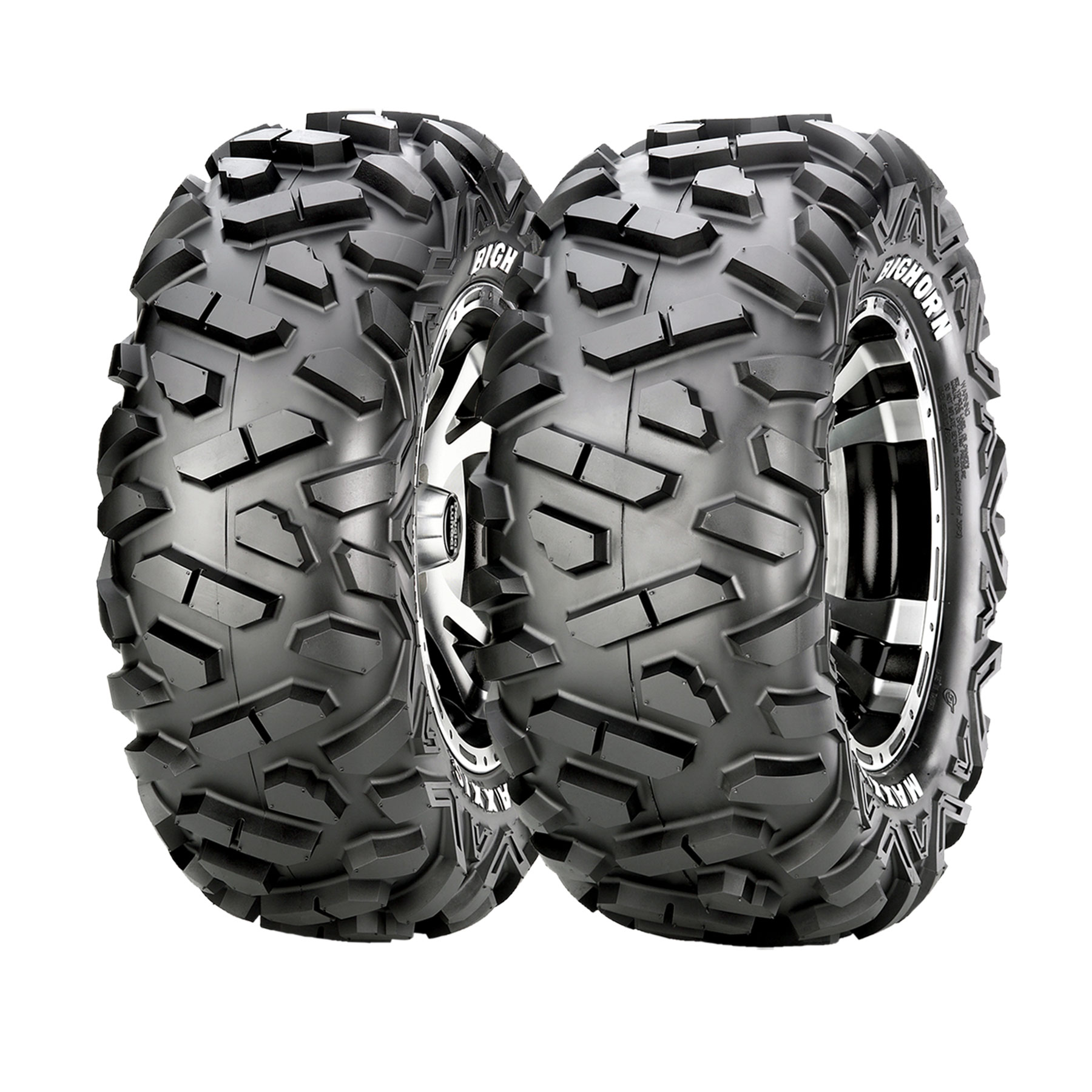 Hjulsats 12" Aluminiumfälg + Maxxis Bighorn 26" Däck - 2
