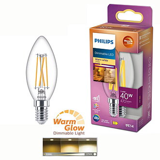 Led kron 3,4W (40w) e14 dim wg