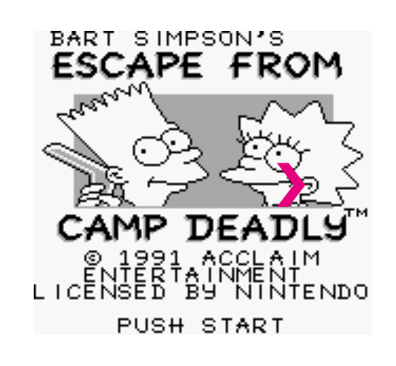 Bart Simpsons Escape from Camp Deadly - GB - 2