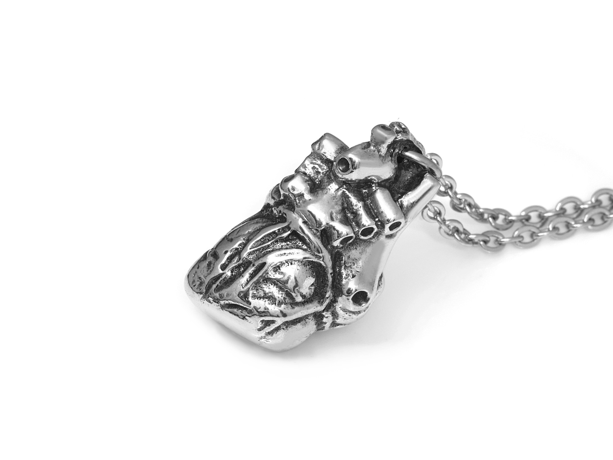 Anatomiskt Hjärta Halsband, Anatomi Smycke i Tenn - 2