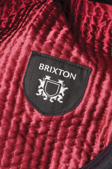 Brixton Brood grey black fiskbensmönstrad - 7