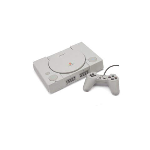 PS1 Konsol inkl sladdar & en kontroll