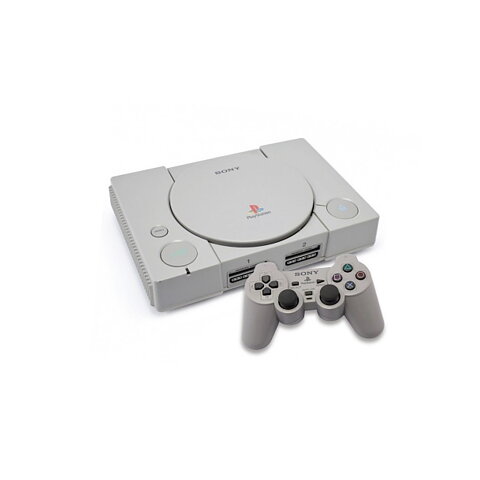 PS1 Konsol inkl sladdar & en kontroll