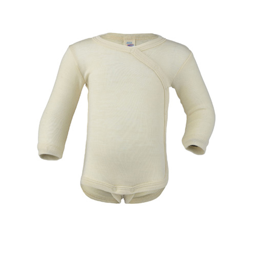 Engel Natur ullsilke body omlott baby GOTS-certifiered   - Natural