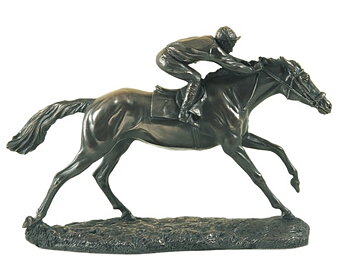 Bronzestatuette Final Furlong