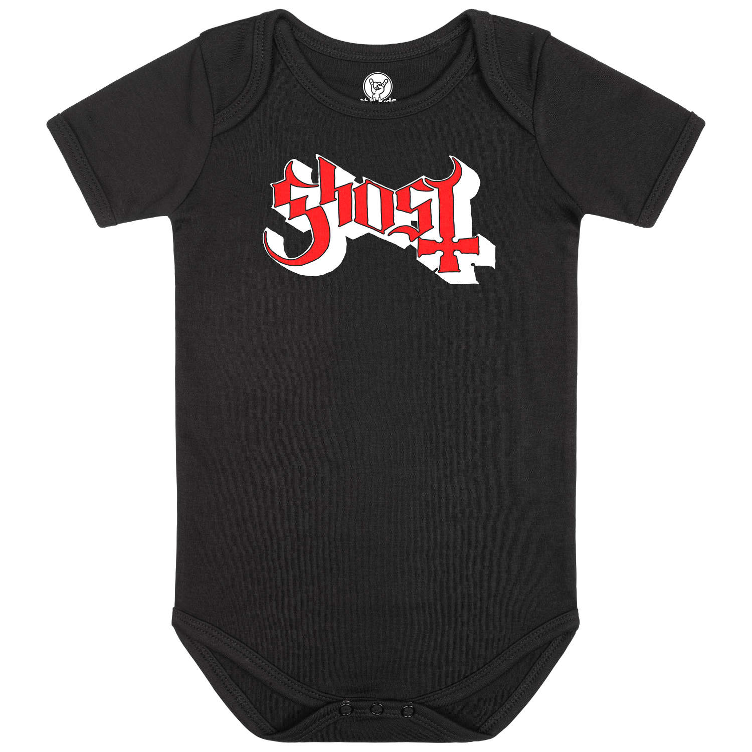 Ghost Logo Black Baby Body - Rockzone