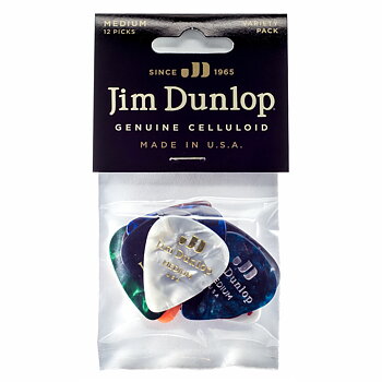 Dunlop Celluloid Medium Variety Picks (12-Pack)