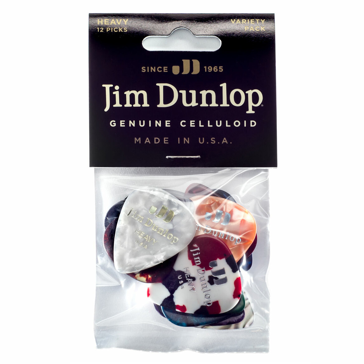 Dunlop Celluloid Heavy Variety Picks (12-Pack)