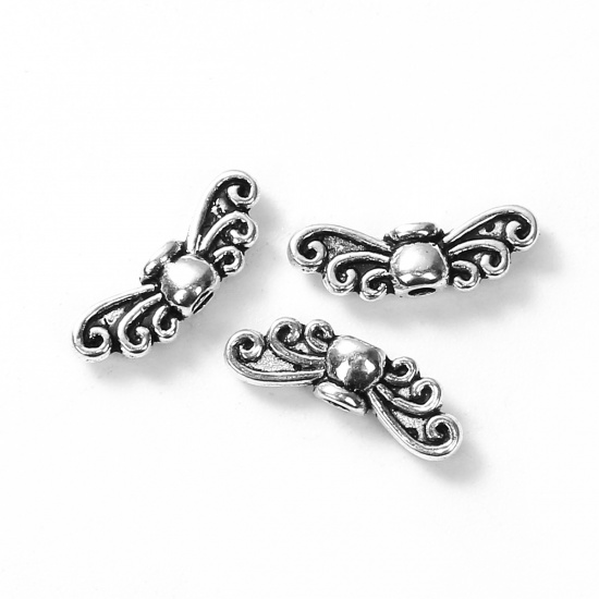 Vingar - platina ornament 14mm - 2
