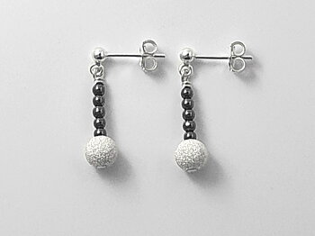 JOD Glitter: earrings hanging sterling silver